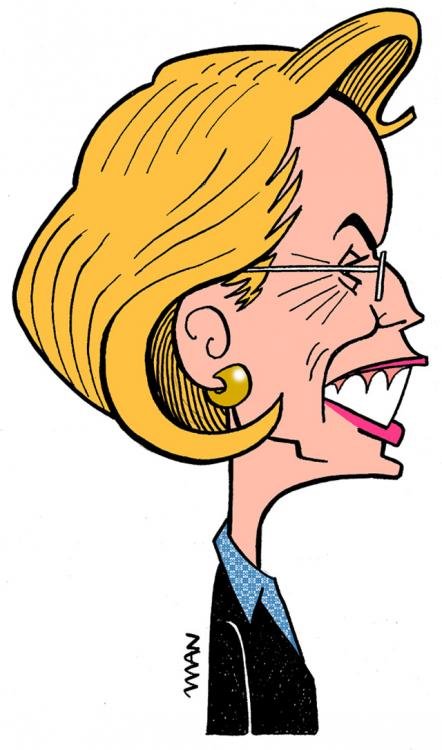 Caricature : Alliot-Marie M Caricature : Alliot-Marie M