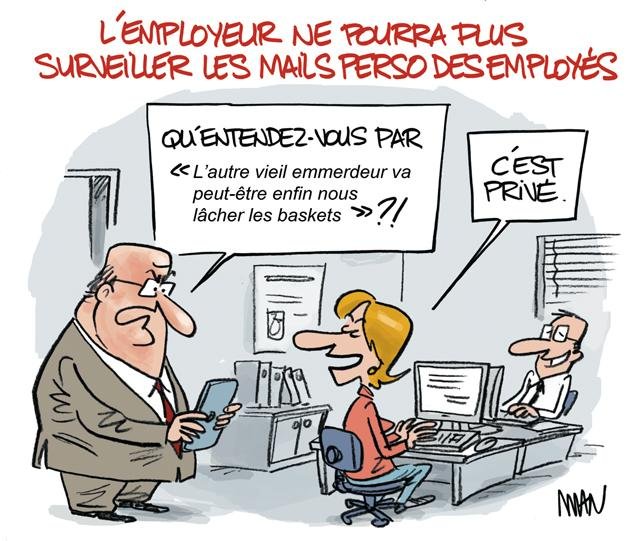 Dessin de presse : Mails perso presse : Mails perso
