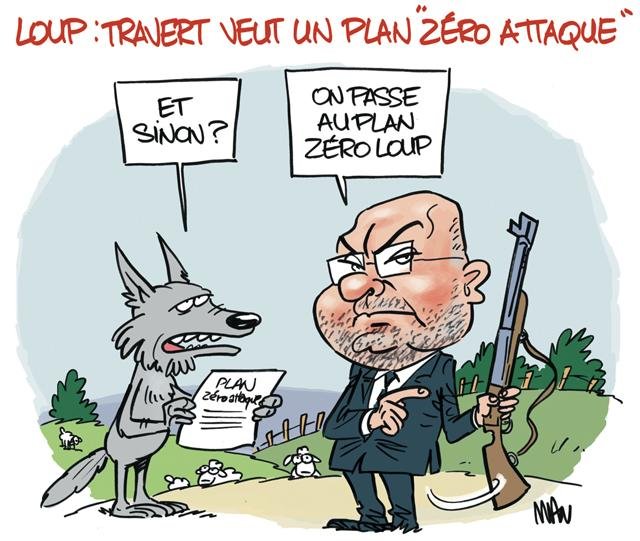 Dessin de presse : Plan loup presse : Plan loup