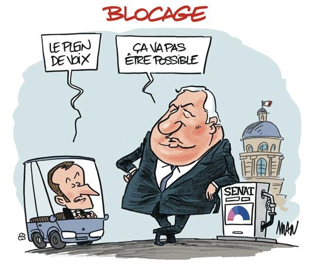 Dessin de presse : Blocage presse : Blocage