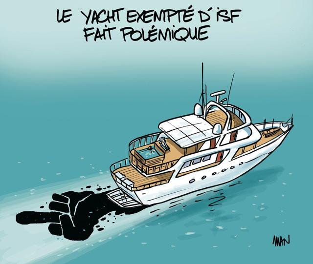Dessin de presse : Yacht presse : Yacht
