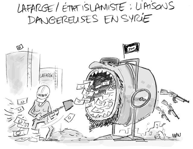 Dessin de presse : Lafarge presse : Lafarge