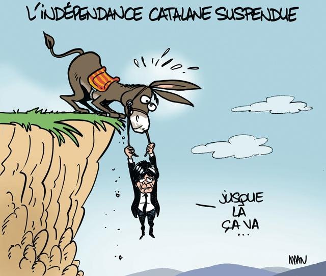 Dessin de presse : Suspendue presse : Suspendue