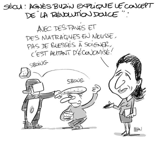Dessin de presse : Révolution douce presse : Révolution douce