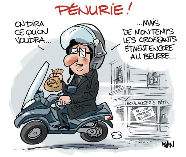 Dessin de presse : Pénurie presse : Pénurie