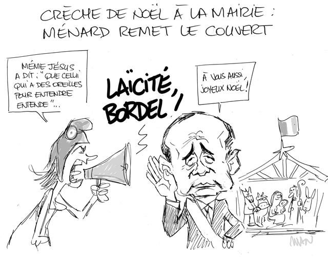 Dessin de presse : Crèche presse : Crèche