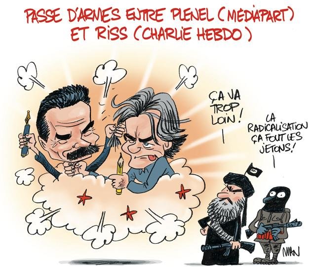 Dessin de presse : Passe d'armes presse : Passe d'armes
