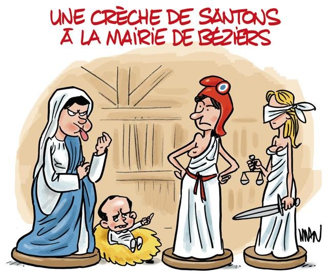 Dessin de presse : Crèche presse : Crèche