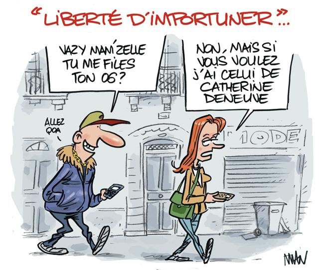 Dessin de presse : Importuner presse : Importuner