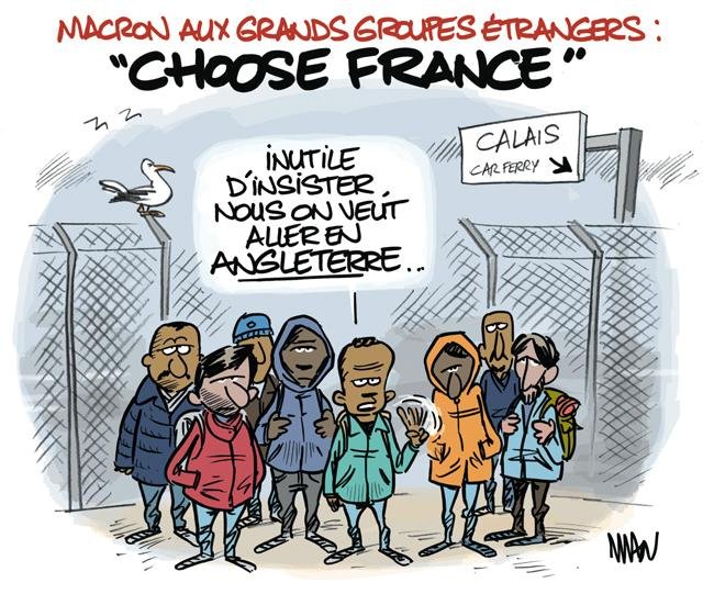 Dessin de presse : Choose France presse : Choose France