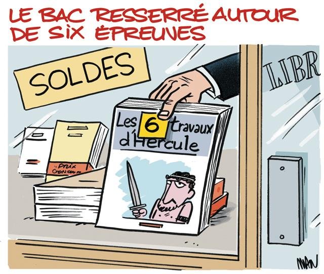 Dessin de presse : Bac presse : Bac
