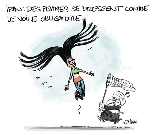 Dessin de presse : Iraniennes presse : Iraniennes