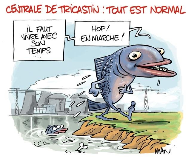 Dessin de presse : Tricastin presse : Tricastin