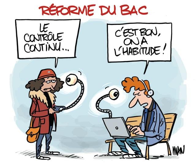 Dessin de presse : Contrôle continu presse : Contrôle continu