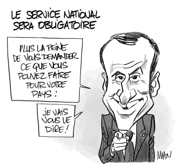 Dessin de presse : Service national presse : Service national