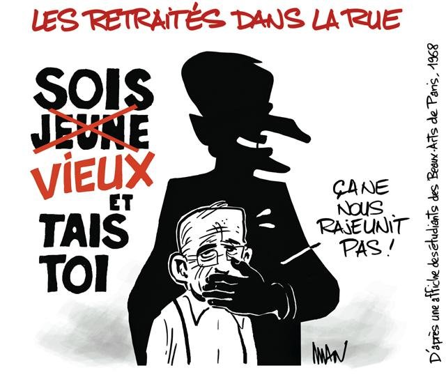 Dessin de presse : Retraités presse : Retraités