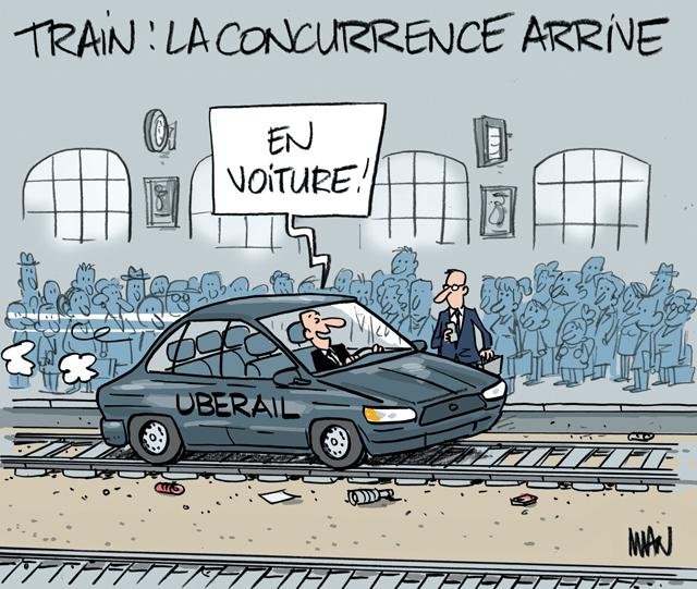 Dessin de presse : Uberail presse : Uberail