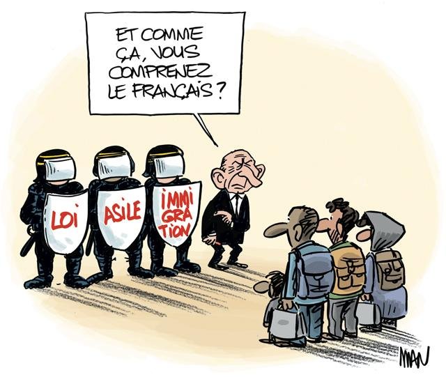 Dessin de presse : Asile presse : Asile