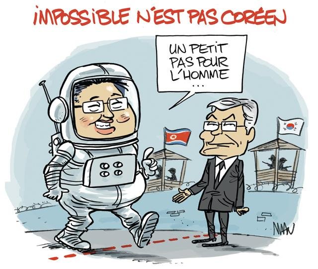 Dessin de presse : En Corée encore presse : En Corée encore