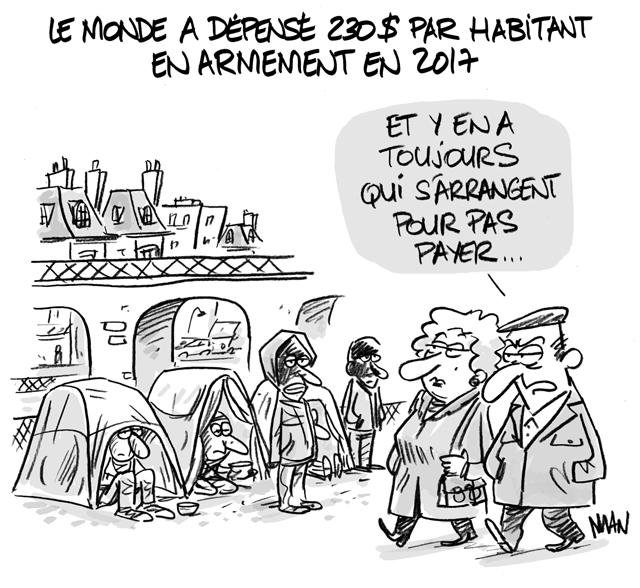 Dessin de presse : Armement presse : Armement