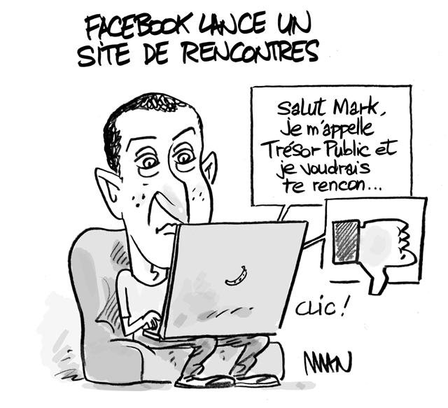 Dessin de presse : Facebook rencontres presse : Facebook rencontres