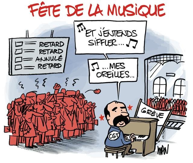 Dessin de presse : Musique presse : Musique