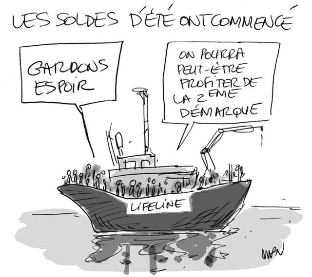 Dessin de presse : Lifeline presse : Lifeline