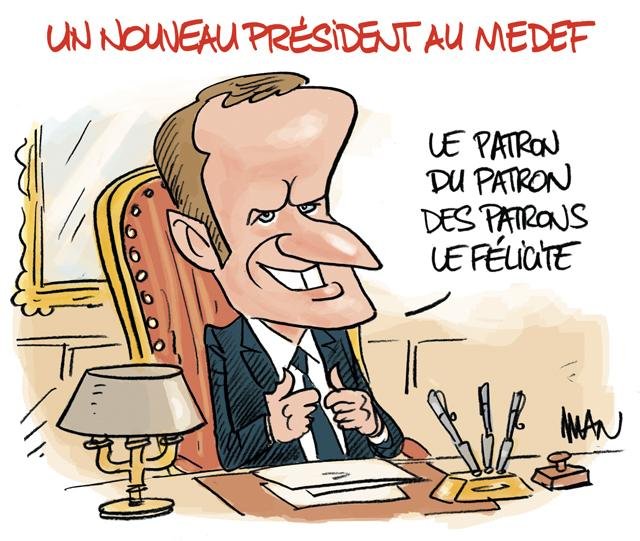 Dessin de presse : Patron presse : Patron