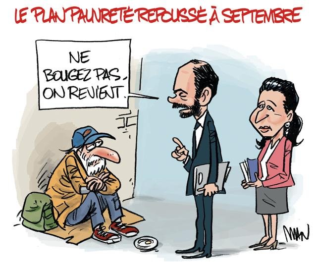 Dessin de presse : Plan pauvreté presse : Plan pauvreté