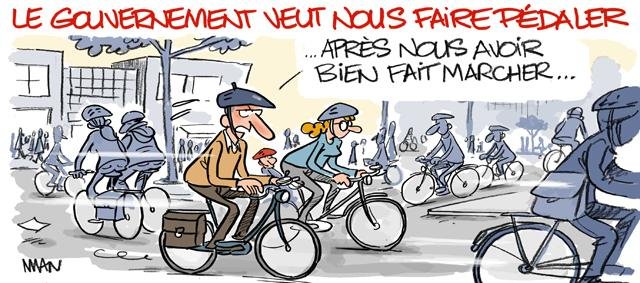 Dessin de presse : Vélo presse : Vélo