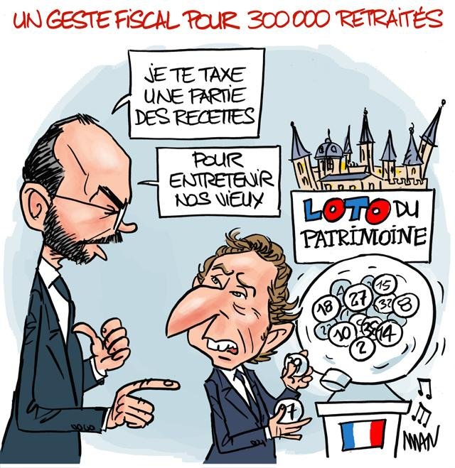 Dessin de presse : Vieux presse : Vieux