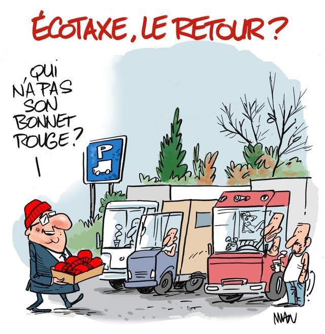 Dessin de presse : Ecotaxe bis presse : Ecotaxe bis
