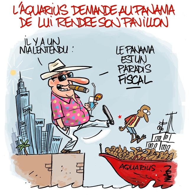 Dessin de presse : Panama presse : Panama