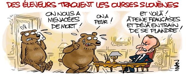 Dessin de presse : Slovènes presse : Slovènes