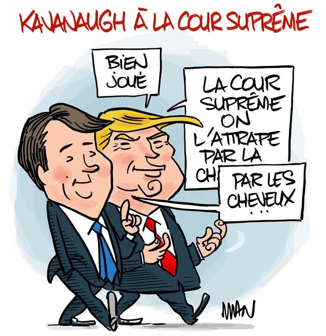 Dessin de presse : Kavanaugh presse : Kavanaugh