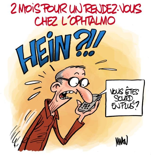 Dessin de presse : Ophtalmo presse : Ophtalmo