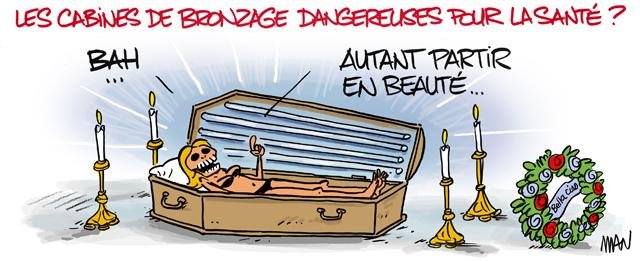 Dessin de presse : Bronzage presse : Bronzage
