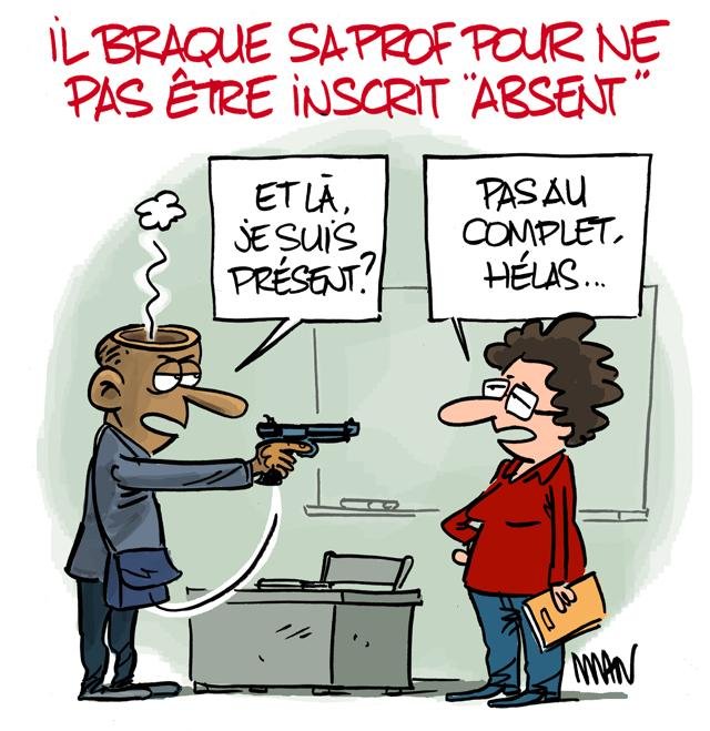 Dessin de presse : Présent presse : Présent