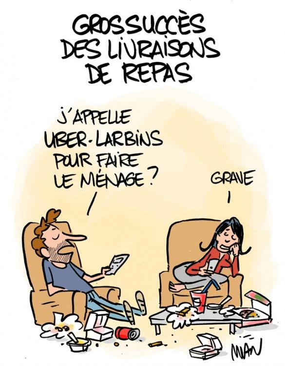 Dessin de presse : Uber-flemme presse : Uber-flemme
