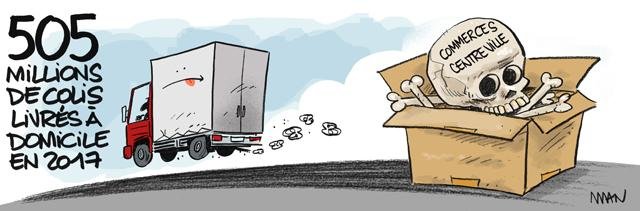 Dessin de presse : Colis presse : Colis