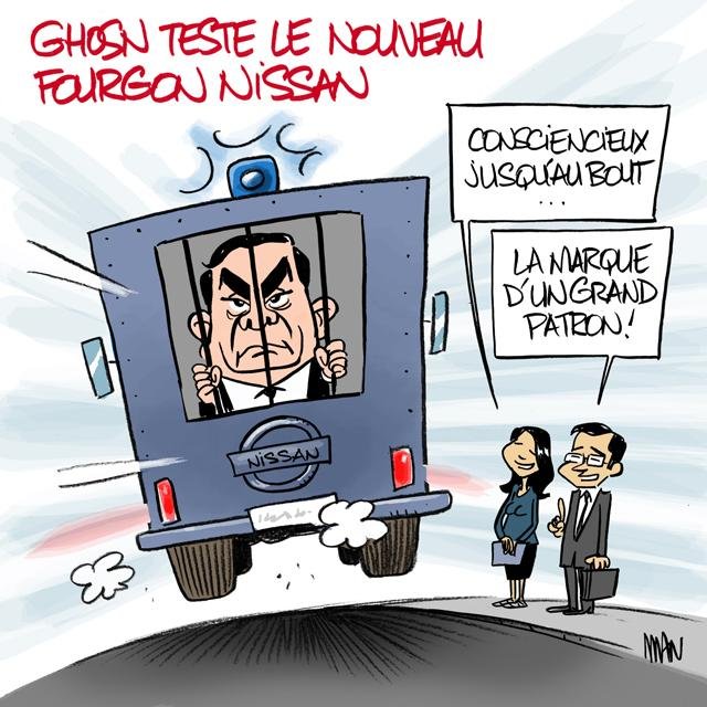 Dessin de presse : Fourgon presse : Fourgon