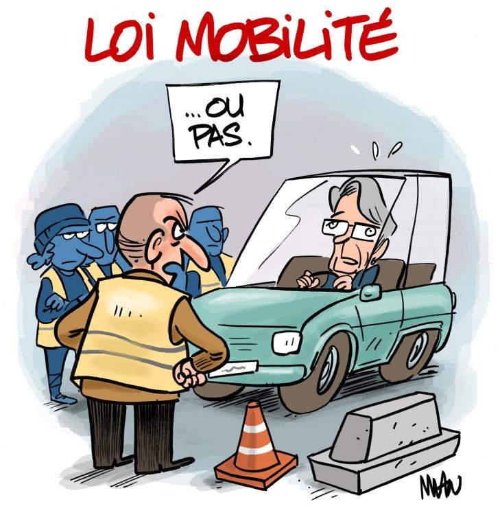 Dessin de presse : Mobilité presse : Mobilité