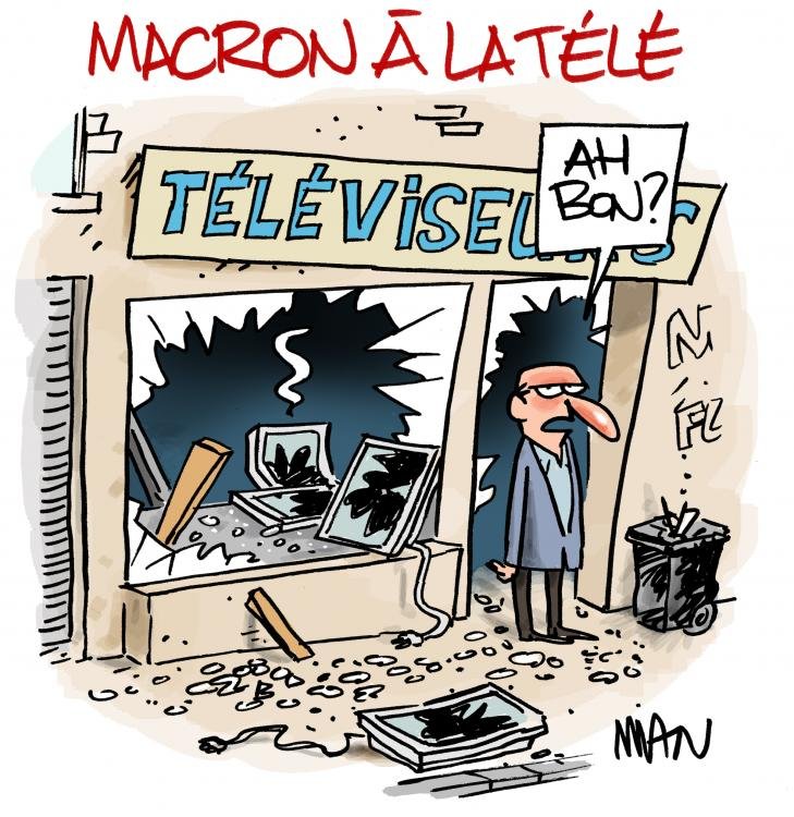Dessin de presse : Pas vu à la télé presse : Pas vu à la télé