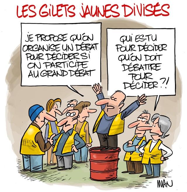 Dessin de presse : Grand débat 2 presse : Grand débat 2