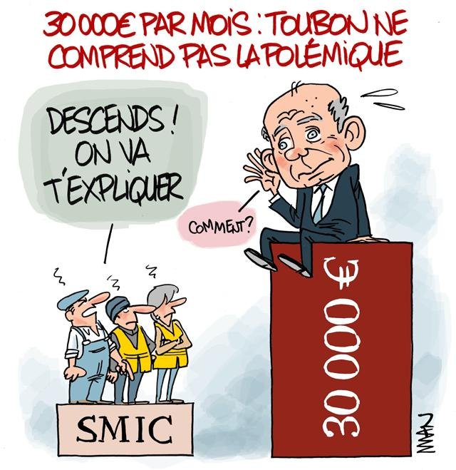 Dessin de presse : Toubon à prendre presse : Toubon à prendre