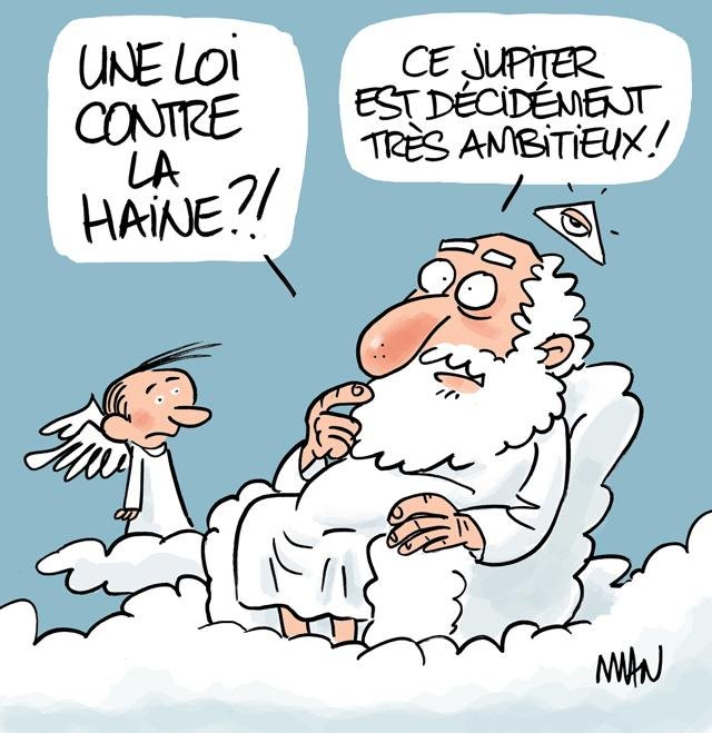Dessin de presse : Haine presse : Haine