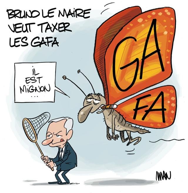 Dessin de presse : GAFA presse : GAFA