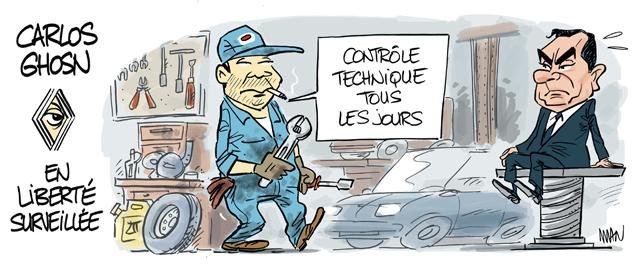 Dessin de presse : Contrôle technique presse : Contrôle technique