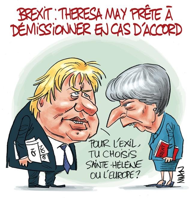 Dessin de presse : Exil presse : Exil
