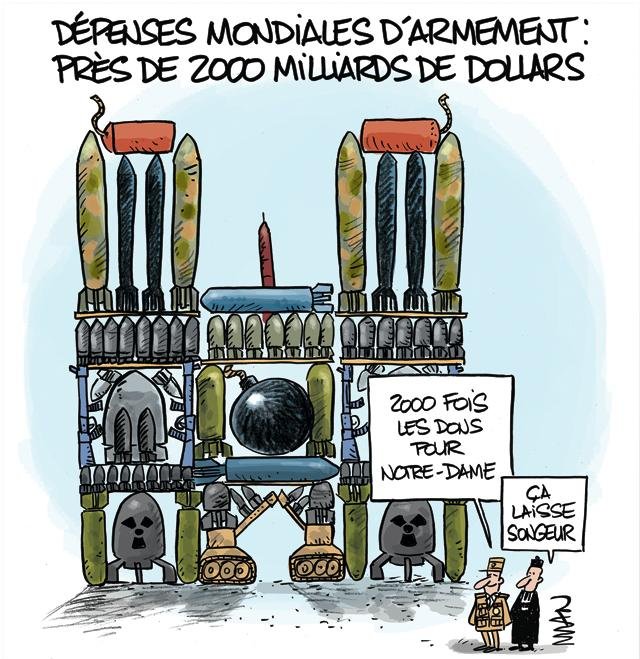 Dessin de presse : Armement presse : Armement